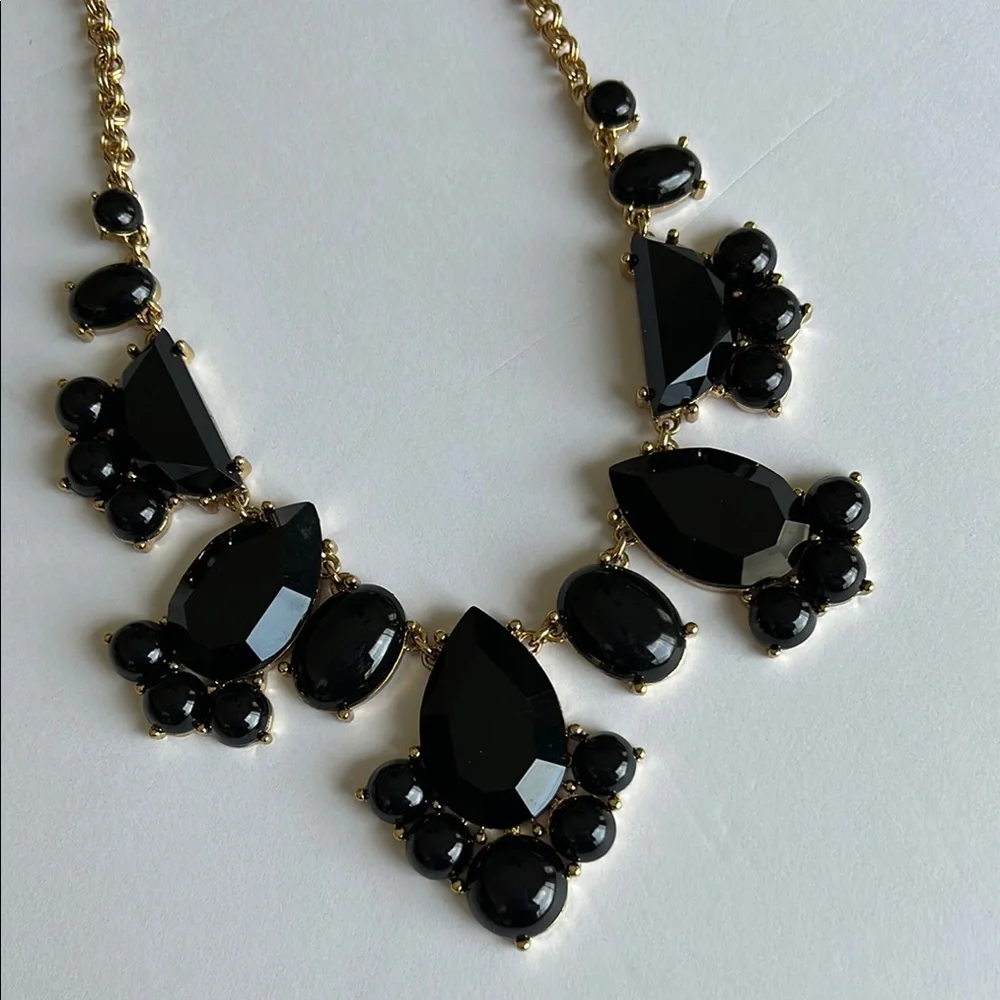 Kate Spade Black and Gold Statement Necklace